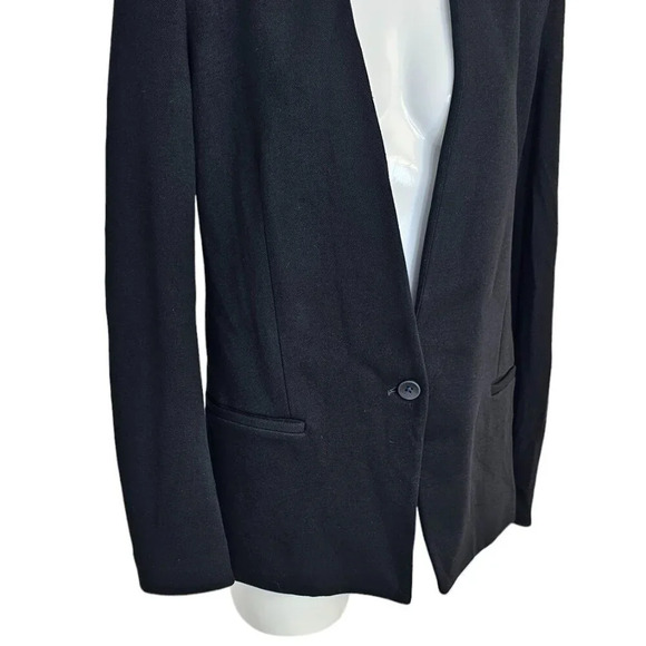 Helmut Lang Womens Long Sleeve One Button Classic Blazer Size Medium  Black - Picture 2 of 12